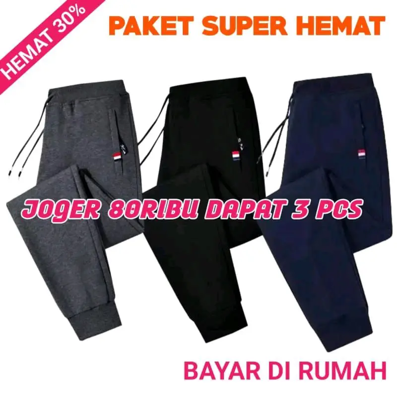 Celana Jogger Panjang Celana Jogger Training Olahraga Celana Jogger Sport Pria dan Wanita Premium Joger Pants Abu Hitam