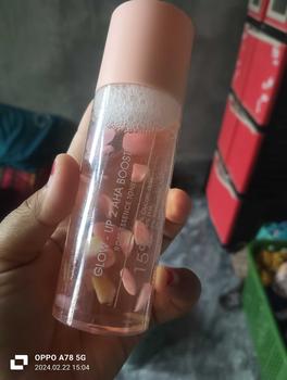 Product Review of Toner Pomeglow Exfoliating Glow Up Aha Booster Rose Essence Face And Body from D**u P**i 1