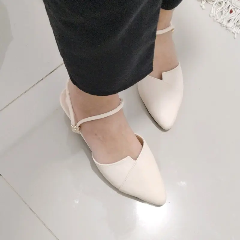 FLADEO Sandal Wanita Heels 3cm 2 Tali  Menawan Cantik 6