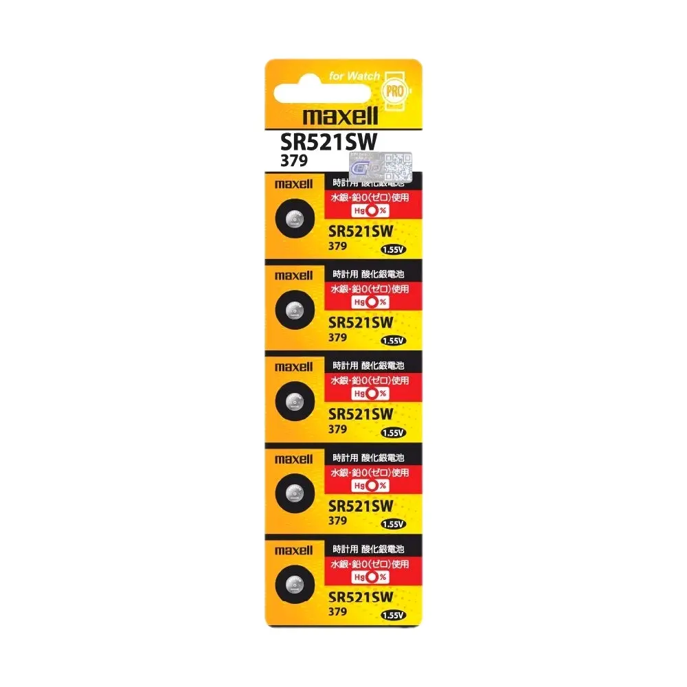 Pin đồng hồ Maxell SR521SW/379 chính hãng Made in Japan