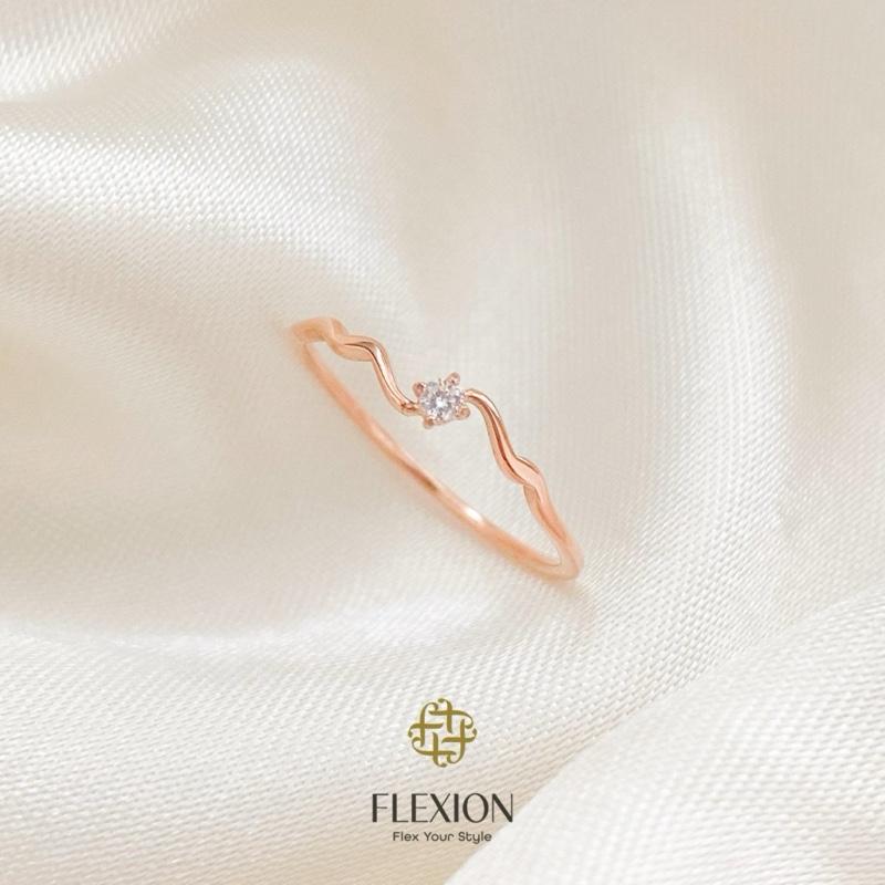 Flexion - Cincin Luminere Titanium Anti Karat/Hitam/Luntur - Free Ring Adjuster - Aksesoris dan Perhiasan Fashion Korea Aesthetic Classy Silver Rosegold - Stainless Steel 316L - 18K Gold Plated 3