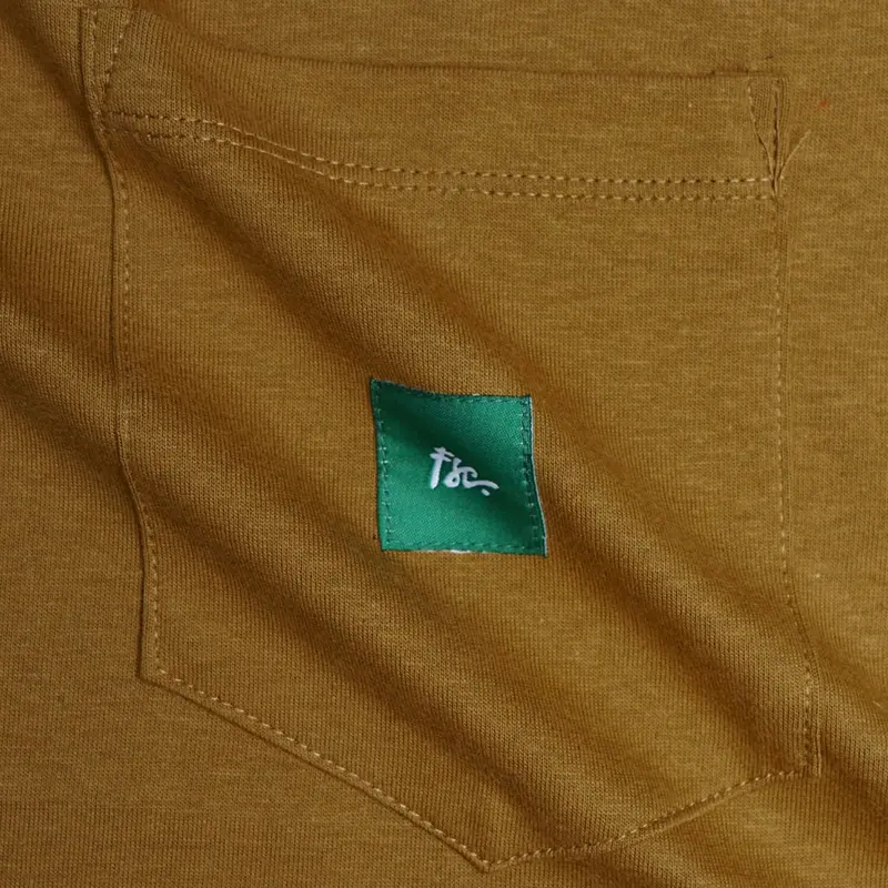 Kaos Oversize Heavy Cotton 16s Fillingstreet - Brown Wave pocket 5