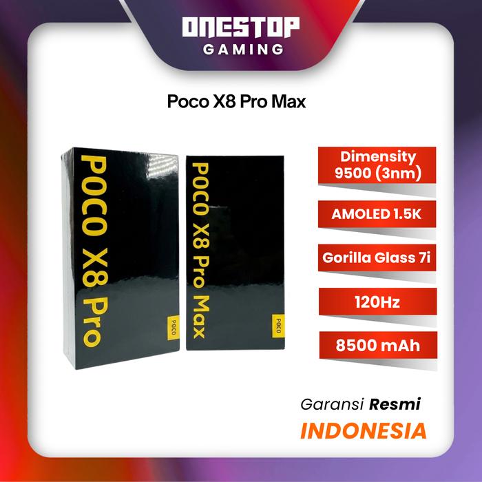 Gambar [ PICKUP / KURIR TOKO ] Xiaomi POCO X8 Pro Max & Pro 5G 12/512GB 12/256GB 8/512GB 8/256GB Garansi RESMI - 8/256GB, X8 Pro Black dari Onestop Gaming Kota Administrasi Jakarta Pusat Tokopedia