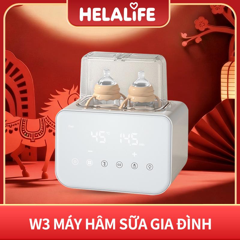  Máy hâm sữa gia dụng Helalife-W3 để làm nóng Sữa mẹ và Sữa công thức Khử trùng 360 ° ở nhiệt độ cao Yên tĩnh và tiếng ồn thấp Thiết kế cửa sổ lớn Sưởi ấm nhiệt độ không đổi Bảo hành một năm Vận chuyển từ Việt Nam 