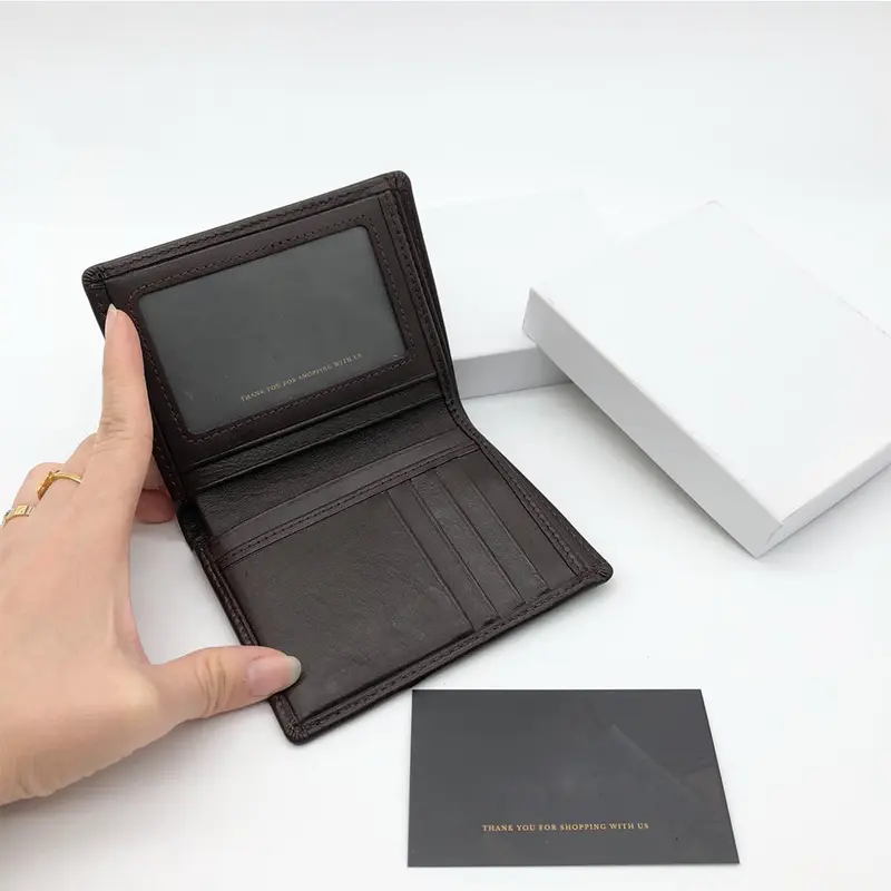 Ví nam da bò nguyên tấm dáng đứng NL Leather độ bền trên 6 năm 3
