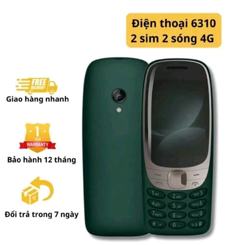 Điện Thoại 6310(4g) Hỗ trợ Sim 4g Vina và Viettelll | Loa to | Sóng Khoẻ | Máy mới full box |