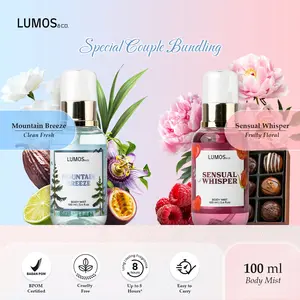LUMOS & Co. | Bundle of 2 (Sensual Whisper & Mountain Breeze 100ml) - Wewangian Menggoda & Segar, Tahan Lama hingga 8 Jam