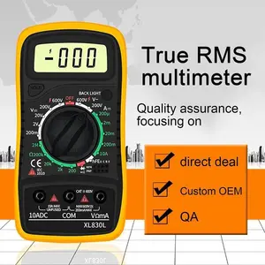 Multimeter Digital Paket Lengkap Dan Murah ASLI ADA BUZZERNYA MULTITESTER DIGITAL / MULTIMETER AVOMETER Multitester LCD besar-XL830L