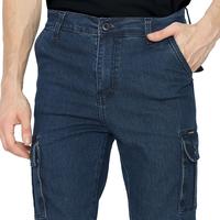 Gambar Carnos Celana Jeans Cargo Panjang Pria Dark Blue - Dark Blue, M dari Carnos Jeans Kota Bandung 4 Tokopedia