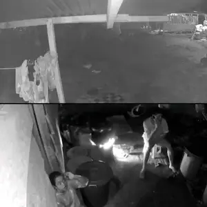 COD V380 Y33A Outdoor Dual Lens CCTV Camera Kecil HD 2MP Wi-Fi Koneksi Nirkabel Penglihatan Malam Lensa Ganda Kamera Keamanan Dua Pelayaran PTZ