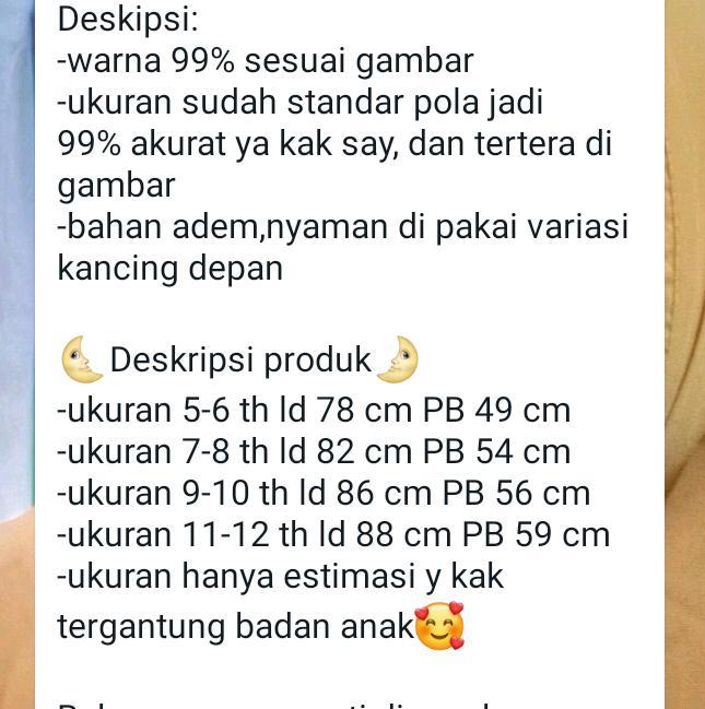 Product Introduction of Atasan anak perempuan  umur 11-12 tahun / Fashion anak modist berkualitas 0