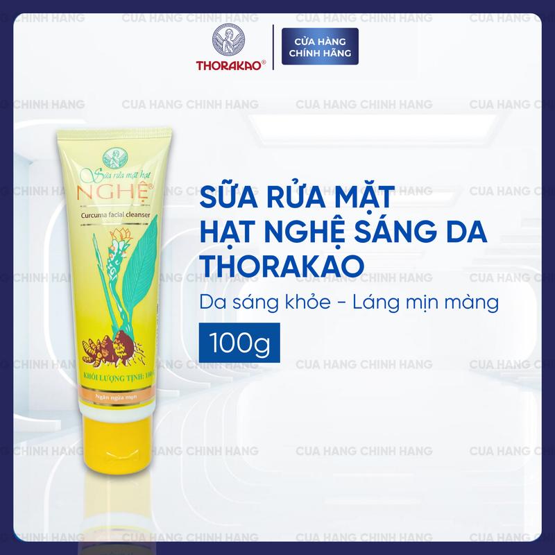 Sữa Rửa Mặt Hạt Nghệ Thorakao Ngừa Mụn 100G