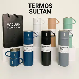 TERMOS SULTAN Vacuum Flask Set / Botol Minum / Hampers Premium Cangkir Serbaguna 500 ML Panas Dingin Tahan Lama Stainless Steel