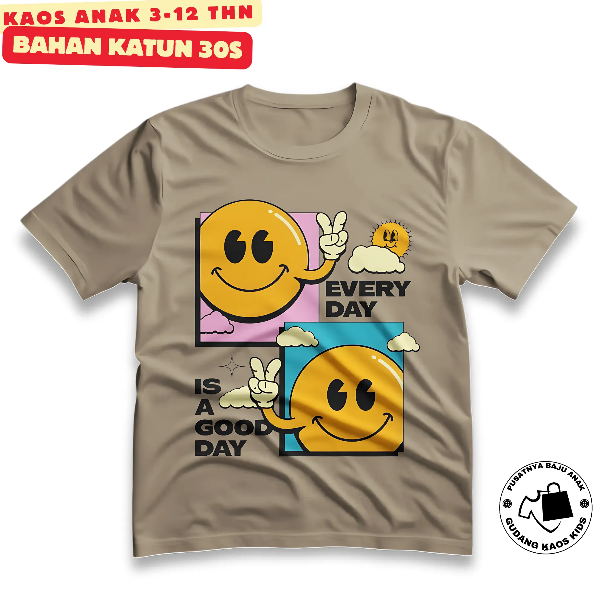 Baju Anak Kaos Distro Laki-Laki Cowok Cewek Bahan Katun 24s Lembut Adem Motif Hope - Gudang Kaos Kidz - Fashion
