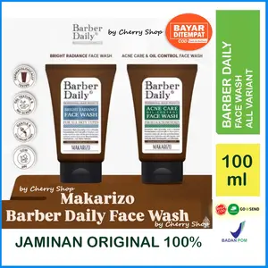 [PENCUCI WAJAH PRIA BPOM] Barber Daily Bright Radiance | Acne Care & Oil Control Face Wash 100mL By Cherry Shop