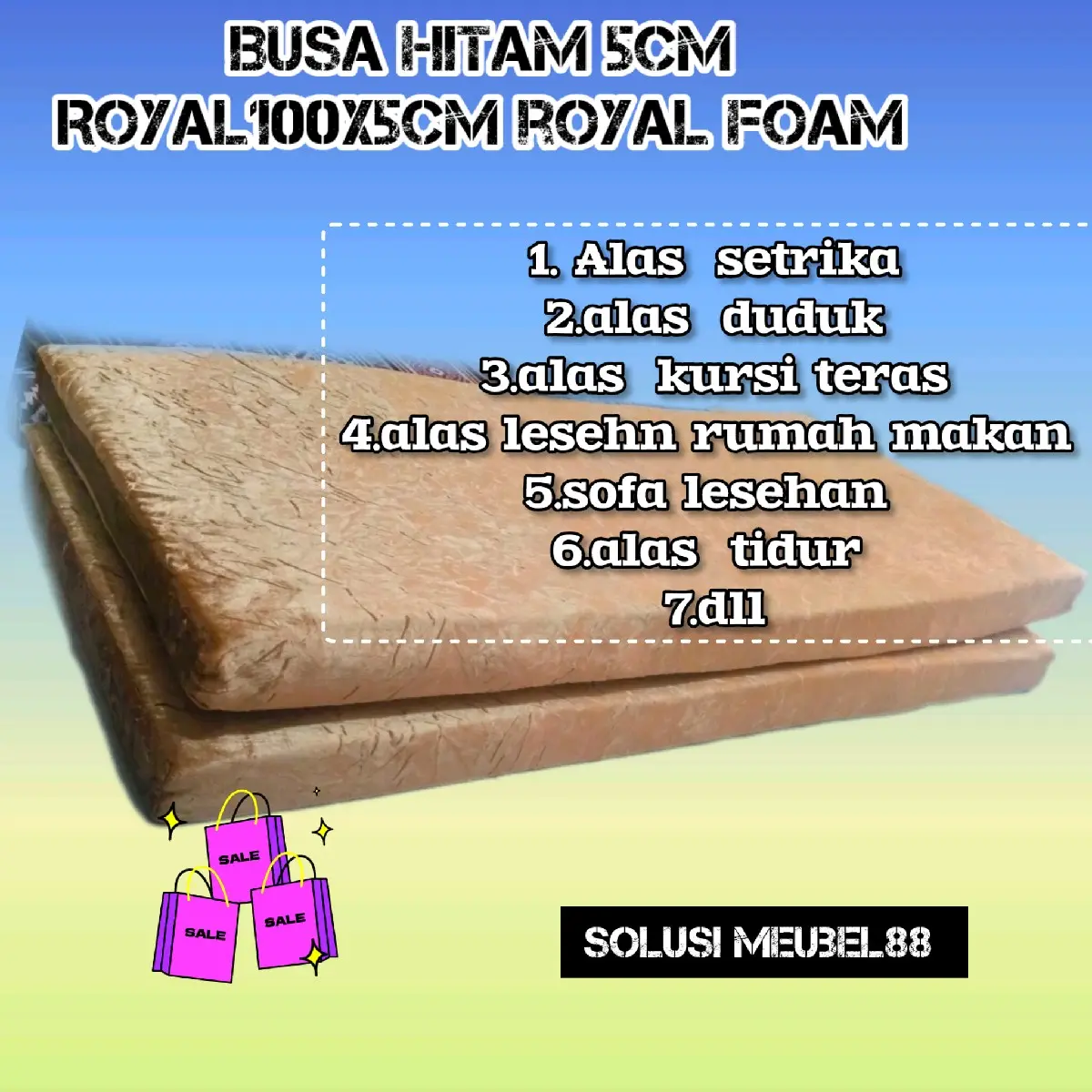 busa rebondit lesehdn sofa LESEHAN.busa senam alas duduk tahan lama white line