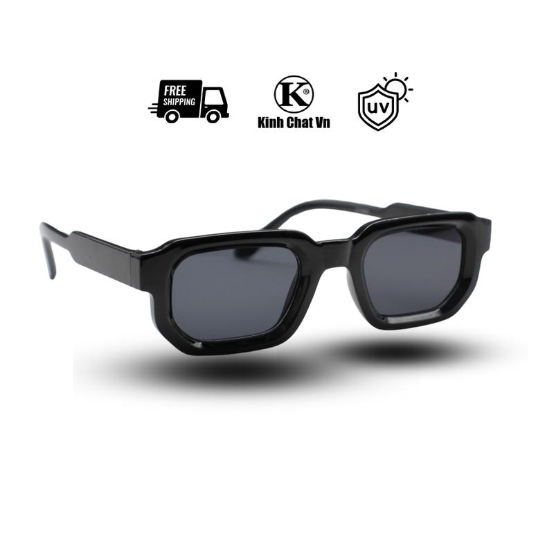 Kính Mát Chất Vn - Kính râm gọng vuông Nam Nữ Cao Cấp Phong Cách Chống UV Hàng mới về kinh ngau phân kính mát Chống nắng đen nam đi biển dạo phố kinh mat dep