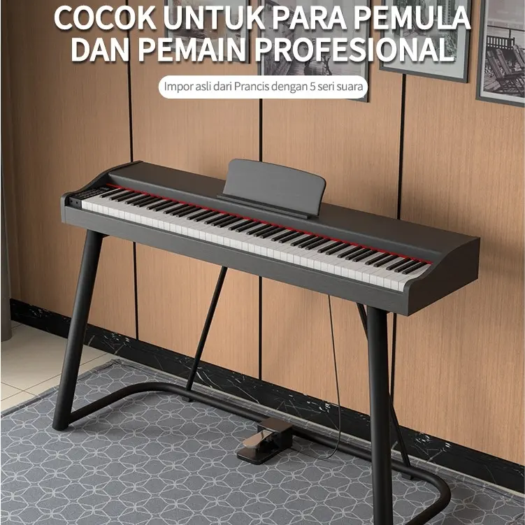 Keyboard elektronik digital, keyboard elektronik 88 tombol,  khusus pengajaran pemula, keyboard dinamik, koneksi Bluetooth 1
