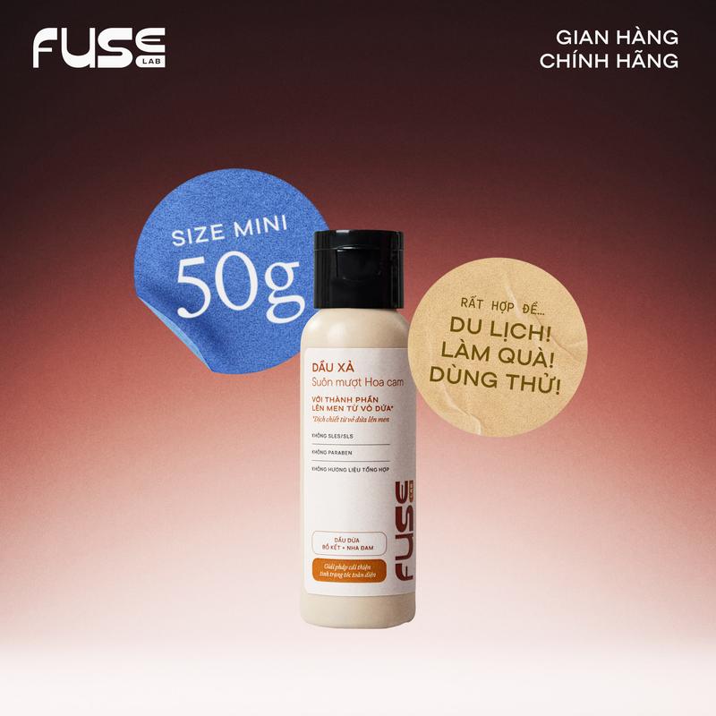 Dầu xả FUSE Lab Suôn mượt Hoa cam 50g - Dưỡng ẩm và phục hồi tóc hư tổn