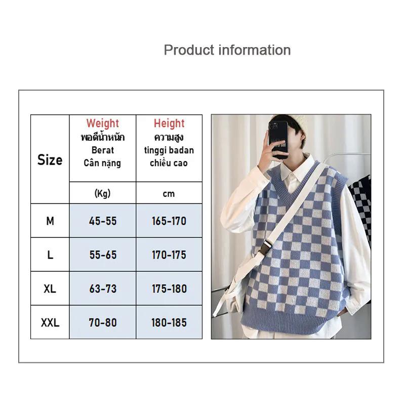 Product Introduction of Hanlu - Áo Cardigan Dệt Kim Kẻ Sọc Cho Nam, Phong Cách Hàn Quốc, Thời Trang Đường Phố, Trung Tâm Mua Sắm 2