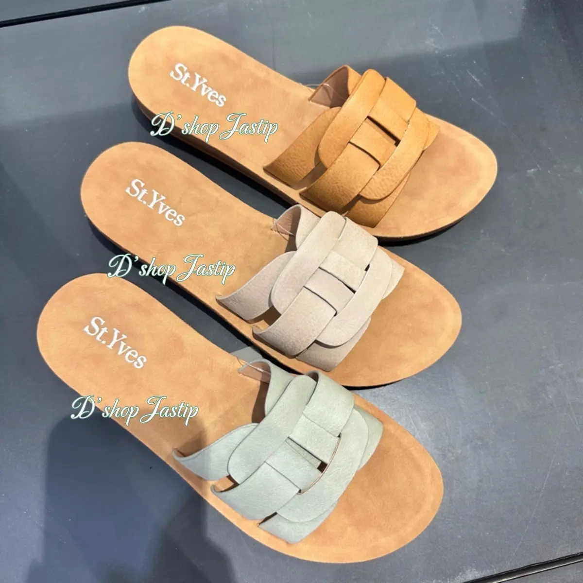 ST.YVES FQ27 Sandal Slop Wanita Tali Simpel Elegan By Dept Store