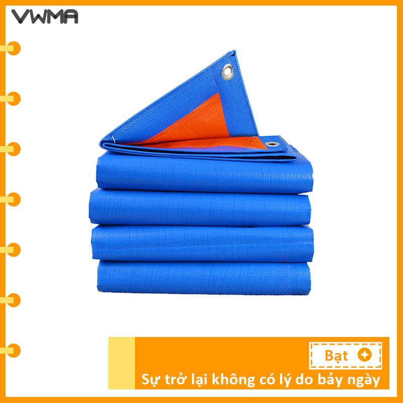 VWMA Bạt che nắng che mưa , bạt chải sàn , bạt xanh cam quy chuẩn  Quốc đã được ép viền đóng khoen góc 1