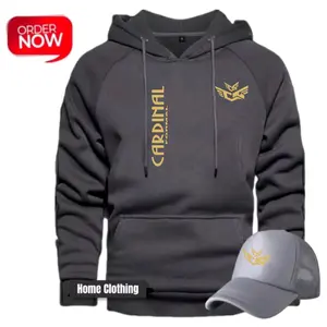 BONUS TOPI Terbaru ! Harapan Store Jaya Jaket Hoodie  Pria Wanita Terbaru - Hoodie Distro Pria Free Topi Cardinal Formal Tegak Kirka Terbaru Print Gold 100% Cotton Fleece ( Bahan Tebal ) - Premium Quality