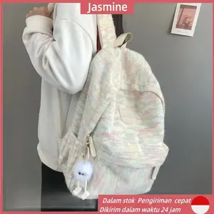 【JASMINE】Tas Sekolah ins lucu Wanita/ Pelangi Tas Bahu /Jepang korea fashion kuliah / tas ransel laptop volume tinggi/ backpack