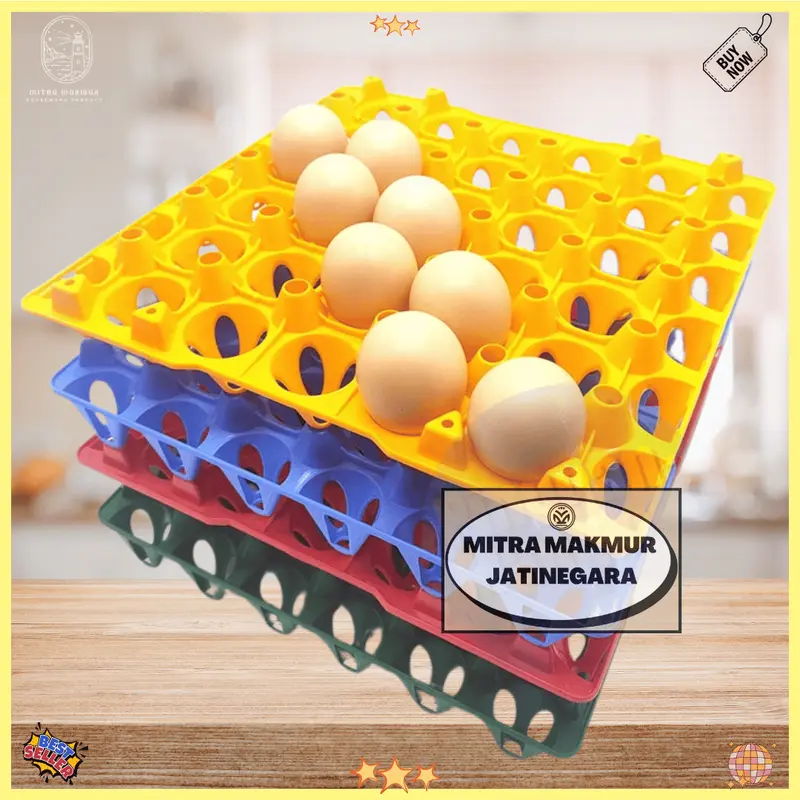 Tempat Telur Keranjang Telur Rak Telur Plastik Tray 30 butir Rak Telor Plastik Egg Tray Krat Telur 0