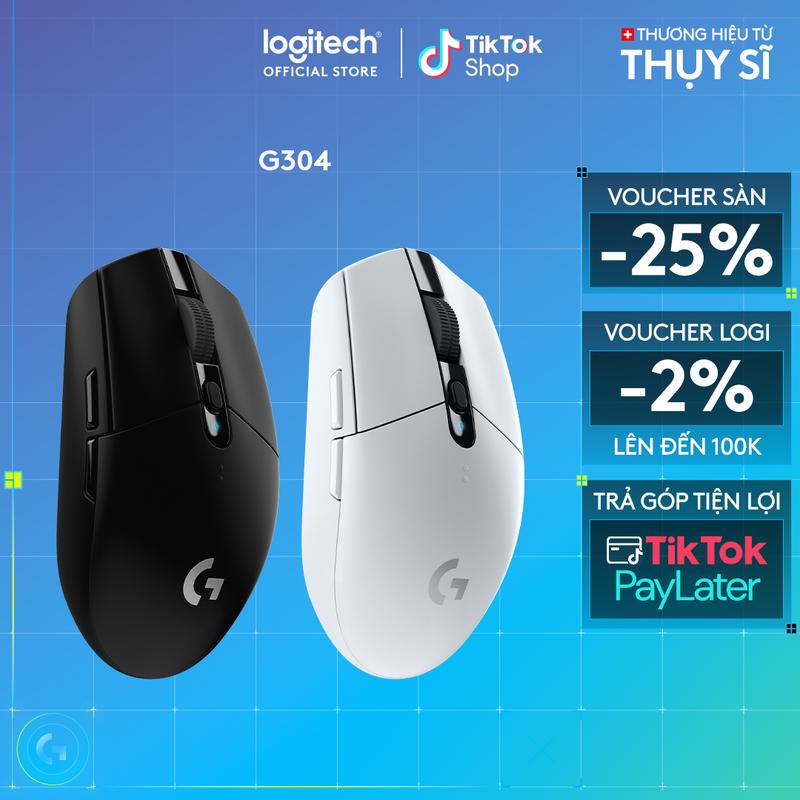 Chuột game không dây Logitech G304 - nhẹ, 6 nút lập trình, onboard memory, pin 250h chuột logitech g304