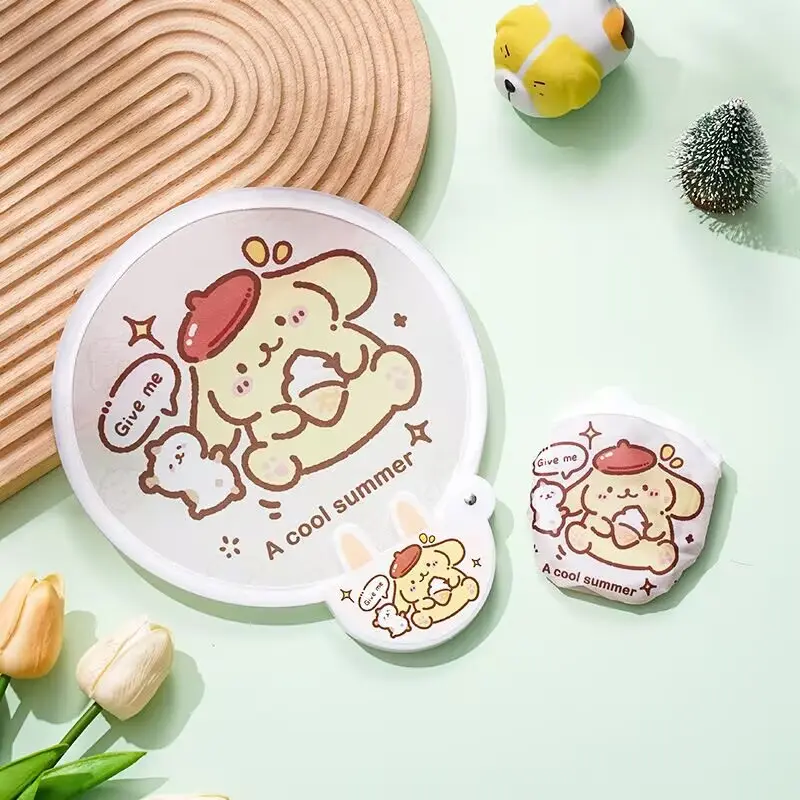 Quạt tròn Nhỏ Phong cách Nhật Bản, Cỡ Nhỏ, Cầm Tay, Gấp Gọn, Ngầu, Có Thể Dùng Làm Quạt Cầm Tay Mini Hoạt Hình, Nhỏ, Tươi, Dễ Thương, Thích Hợp Đi Du Lịch Ngoài Trời 2