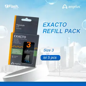 Dental Fiber Post Exacto Angelus Refill Pack Size 0.5