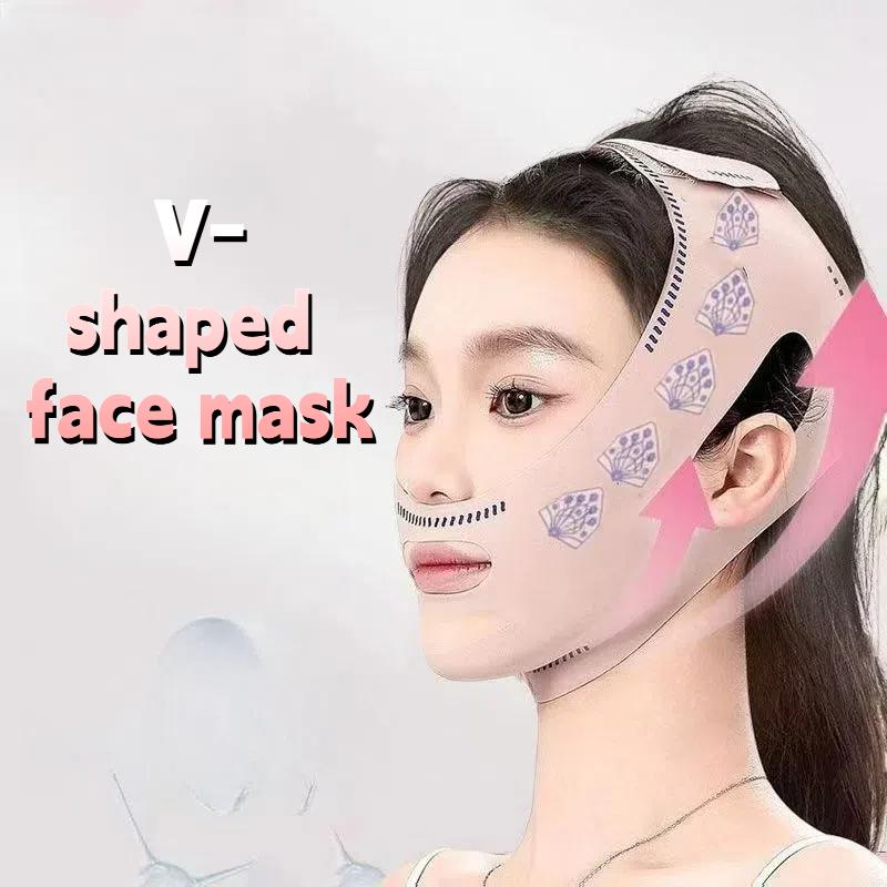 Mặt Nạ Nâng Cơ Hình Chữ V, Có Thể Tái Sử Dụng, Nâng Nếp V-line, Làm Săn Chắc Cằm, Làm Mỏng Mặt Mặt Nạ Chăm Sóc Da, Liền Mạch, Dụng Cụ Nâng H