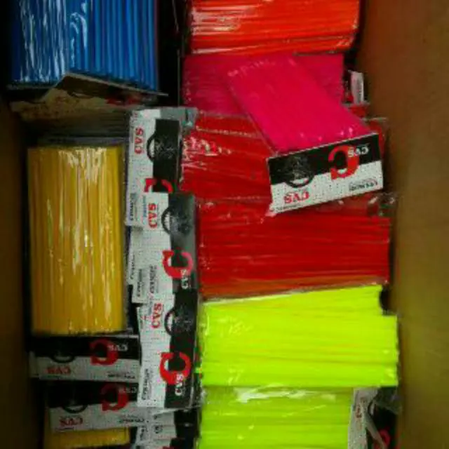 Aksesoris Motor Cover Pipet Jari Jari Sepeda Motor Ukuran panjang Ring 24cm/240mm Warna Kilat 0