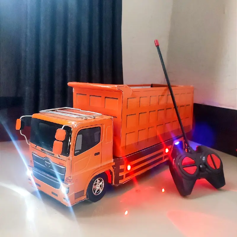 Dump hino remot control miniatur truk anak anak 6