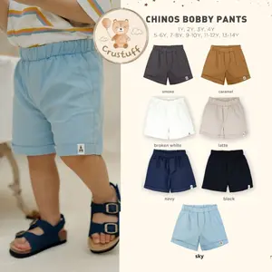 CHINOS BOBBY PANT PBohopanna B140 B102 / B73 / Celana Chinos Anak Pendek Unisex Polos Katun