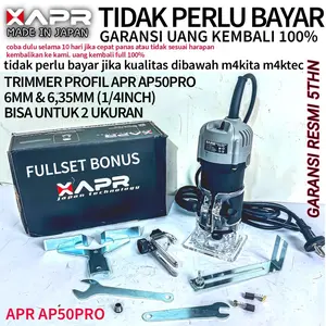 (COD) MESIN PROFIL KAYU APR AP50PRO TRIMMER ROUTER 6MM APR AP50PRO