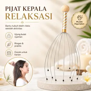 Pemijat Bokoma Alat Pijat Kepala Head Massage Terapi Tradisional
