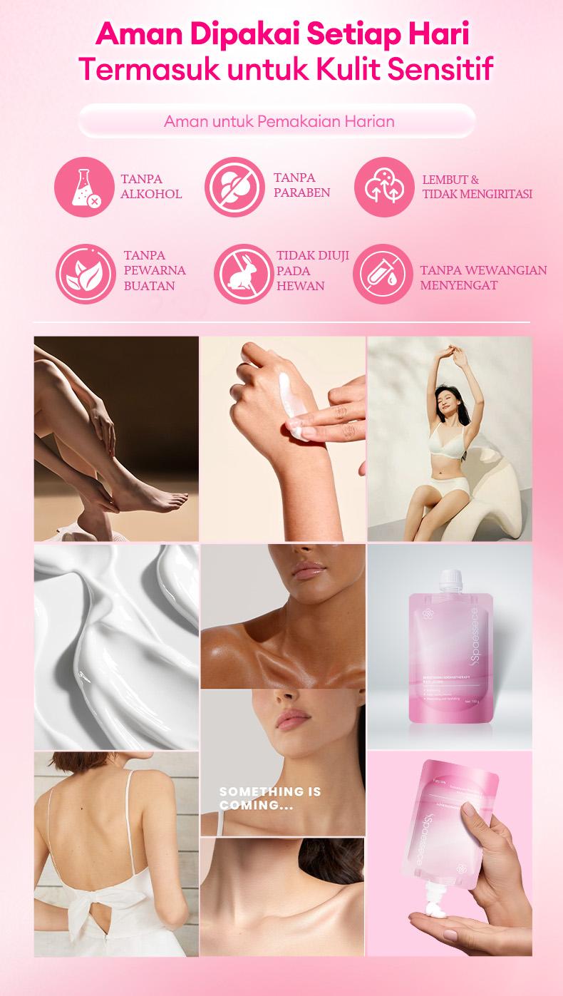 【HALAL】Spaessece Dr.ville Bodylotion Tubuh Aromaterapi Pencerah | Krim Tubuh Pemutih & Melembapkan | 150g Mencerahkan, Melembapkan, dan Wangi Tahan Lama dalam Satu Produk Niacinamide Acid Lightening toneup
