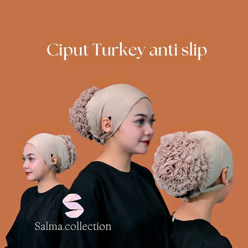 Paket hemat 2pcs Ciput turki anti slip dalaman kerudung wanita 1