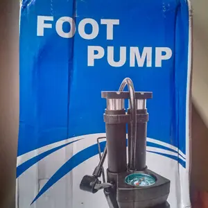 [HJS] Pompa Injak Portable Ban Angin Sepeda Motor Mobil Pipa Ganda kuat /Pompa Double High Pressure