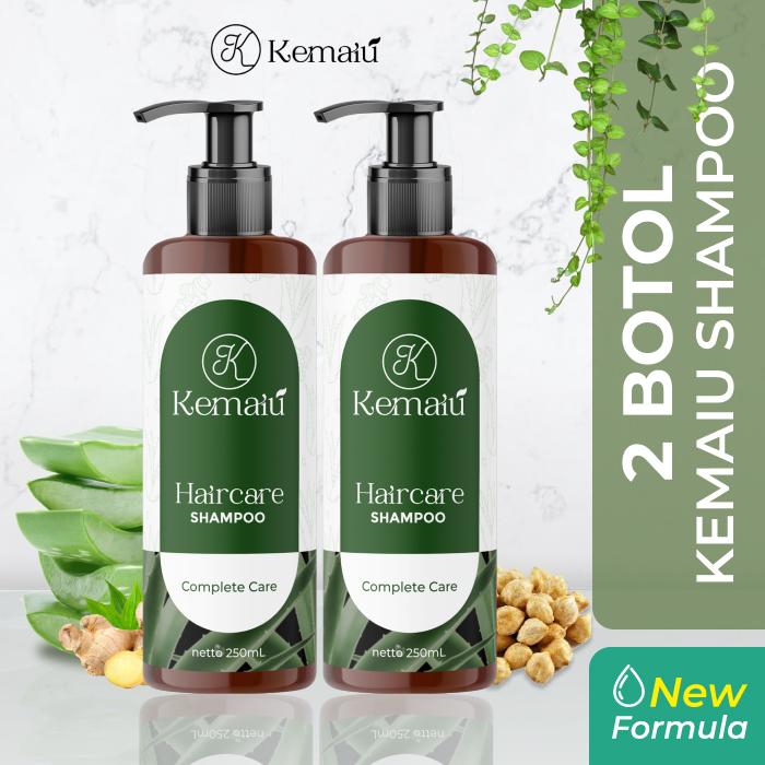 Gambar 2 Pcs Kemaiu Shampoo Rambut Rontok & Sampo Penumbuh Rambut Cepat Ori Haircare Shampo Mengurangi Rambut Rontok Merangsang Pertumbuhan Rambut Baru Menguatkan Akar Rambut Sampo Kemiri - Aloe Vera Kopi Arabica Jahe Lidah Buaya Diaminopyrimidine Oxide 250ml dari Kemaiu Kota Surabaya Tokopedia