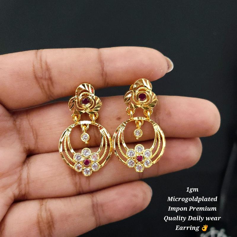 Readystock 1gm Microgoldplated Impon Premium Quality Daily wear ...