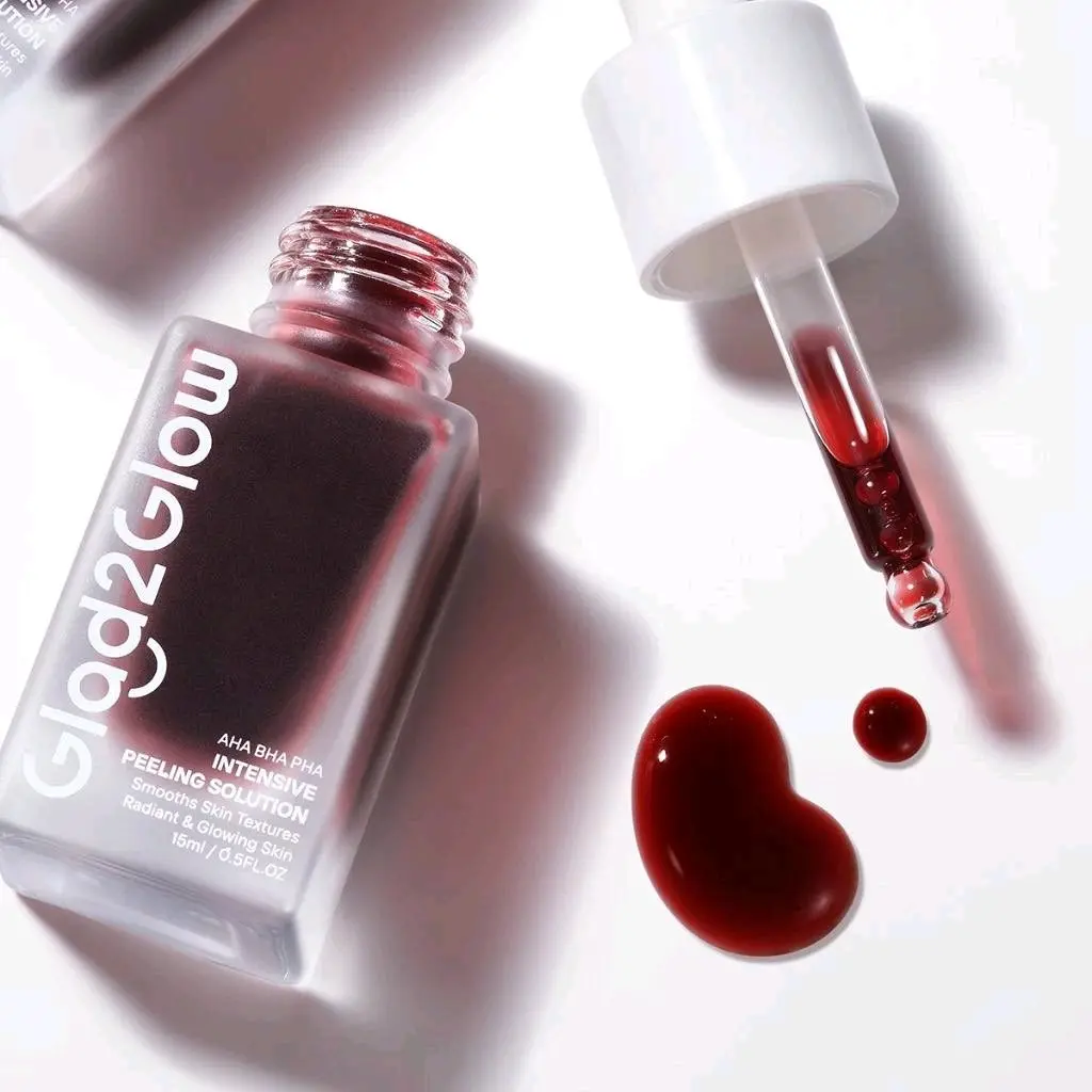 Glad2Glow Intensive Peeling Solution Serum  15mI Serum Peeling Wajah Mencerahkan Perawatan