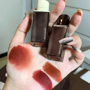 ( PERPCS 1042 ) CAPPUVINI Lip Glaze matte waterproof tahan lama / Matte Lipstik Warna Gelap Lip Glaze Velvet Waterproof Lip Gloss Tahan Air