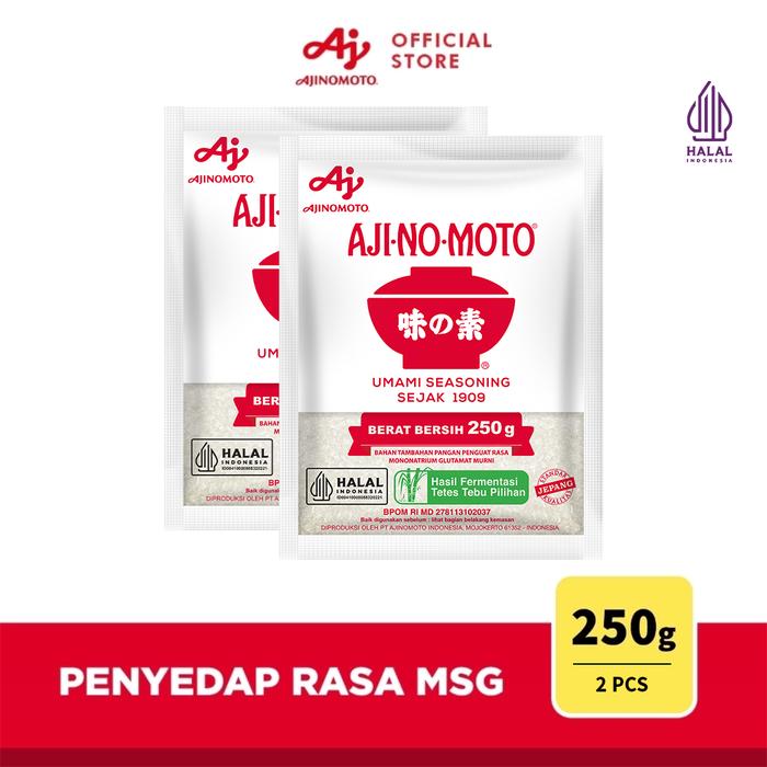 Gambar AJI-NO-MOTO Penyedap Rasa MSG Ajinomoto 250G (2pcs) - Menambah Rasa Umami Dan Membantu Mengurangi Garam Untuk Tetap Lezat dari Ajinomoto Official Store Kota Depok Tokopedia