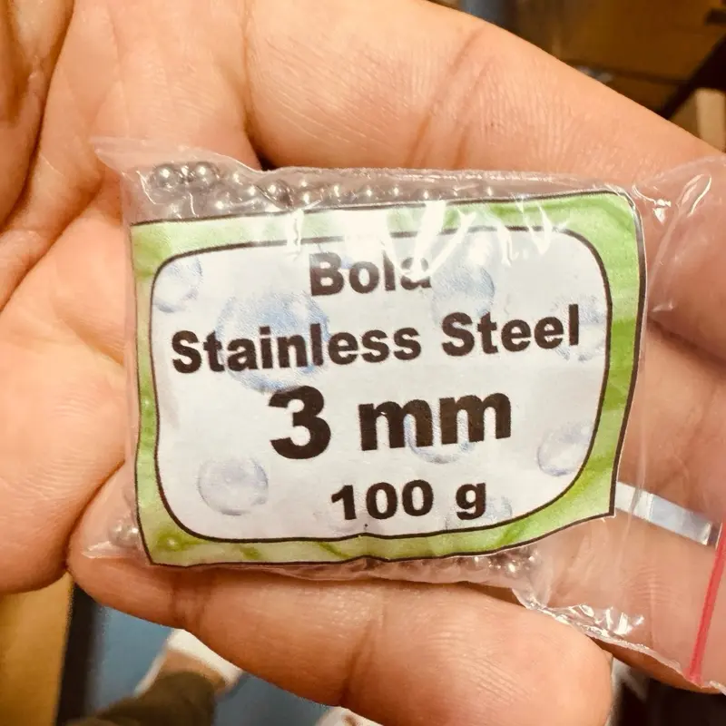 Stainless Steel Ball Media Untuk Tumbler Diameter 3 mm Berat 100 gram