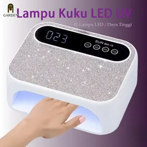 Nail Garden 168W Lampu UV Nail Art 42LED Alat Kuku Seni Kuku Alat Manikur Profesional UV LED Nail Home Salon