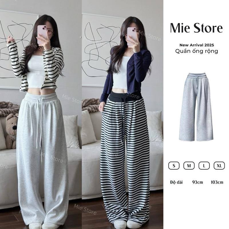 HÀNG L1-CÓ DÁNG NẤM Quần nỉ ống rộng Bản CẠP TO xu hướng 2025 ,chất dày mịn không xù WOMENT pants