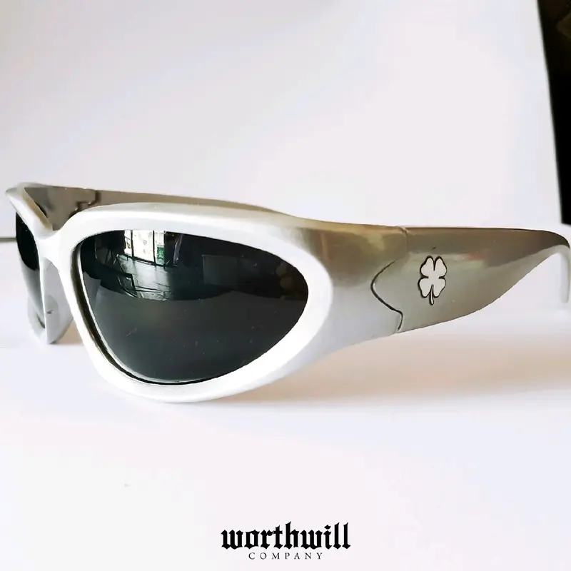 KACAMATA Y2K STEAMPUNK FOOTBALL CELTIC Kacamata Hitam Pria  Wanita Hip Hop Retro Vintage buat gorpcore hitam anti kacamata steampunk sunset eyewear sunglasses Black 2